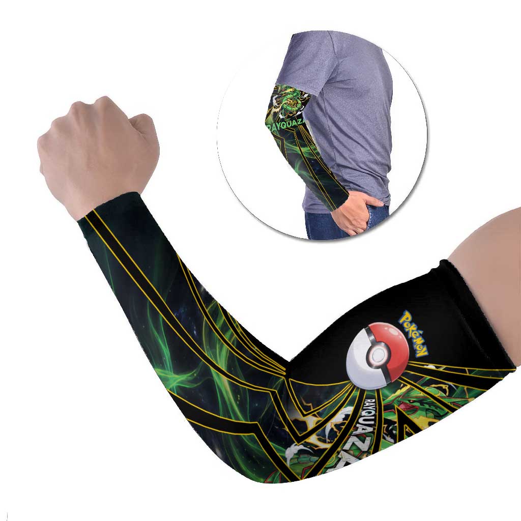 Rayquaza Poké Arm Sleeves Cosmic Dragon Comic Style
