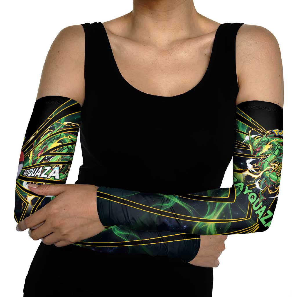 Rayquaza Poké Arm Sleeves Cosmic Dragon Comic Style