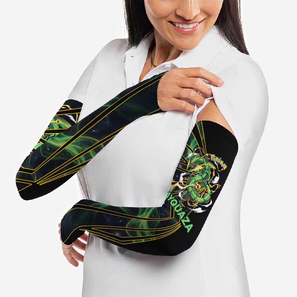 Rayquaza Poké Arm Sleeves Cosmic Dragon Comic Style