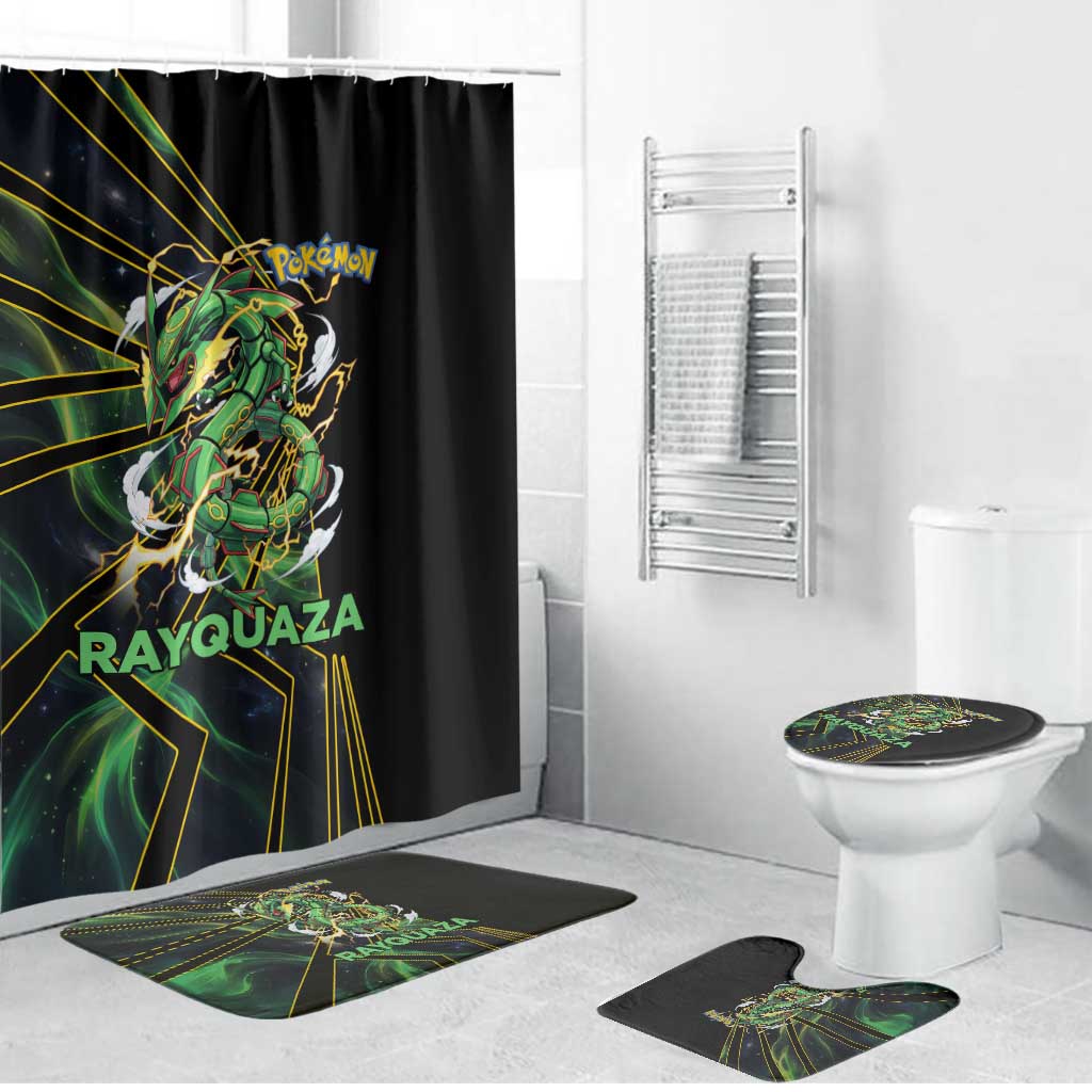 Rayquaza Poké Bathroom Set Cosmic Dragon Comic Style