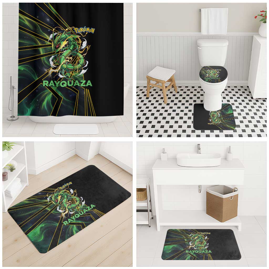 Rayquaza Poké Bathroom Set Cosmic Dragon Comic Style
