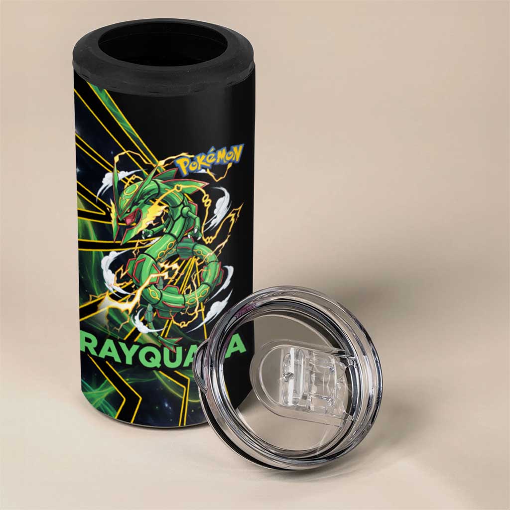 Rayquaza Poké 4 in 1 Can Cooler Tumbler Cosmic Dragon Comic Style