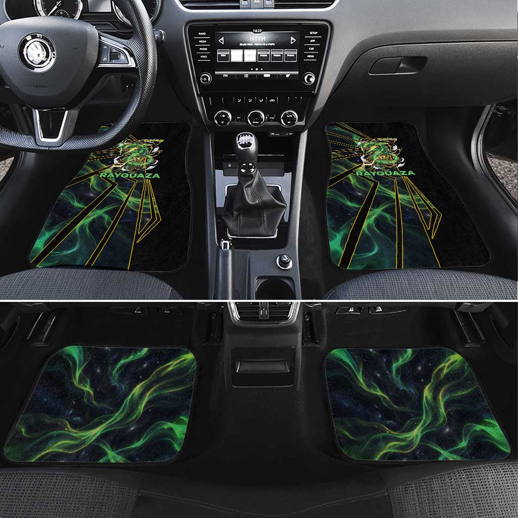 Rayquaza Poké Car Mats Cosmic Dragon Comic Style