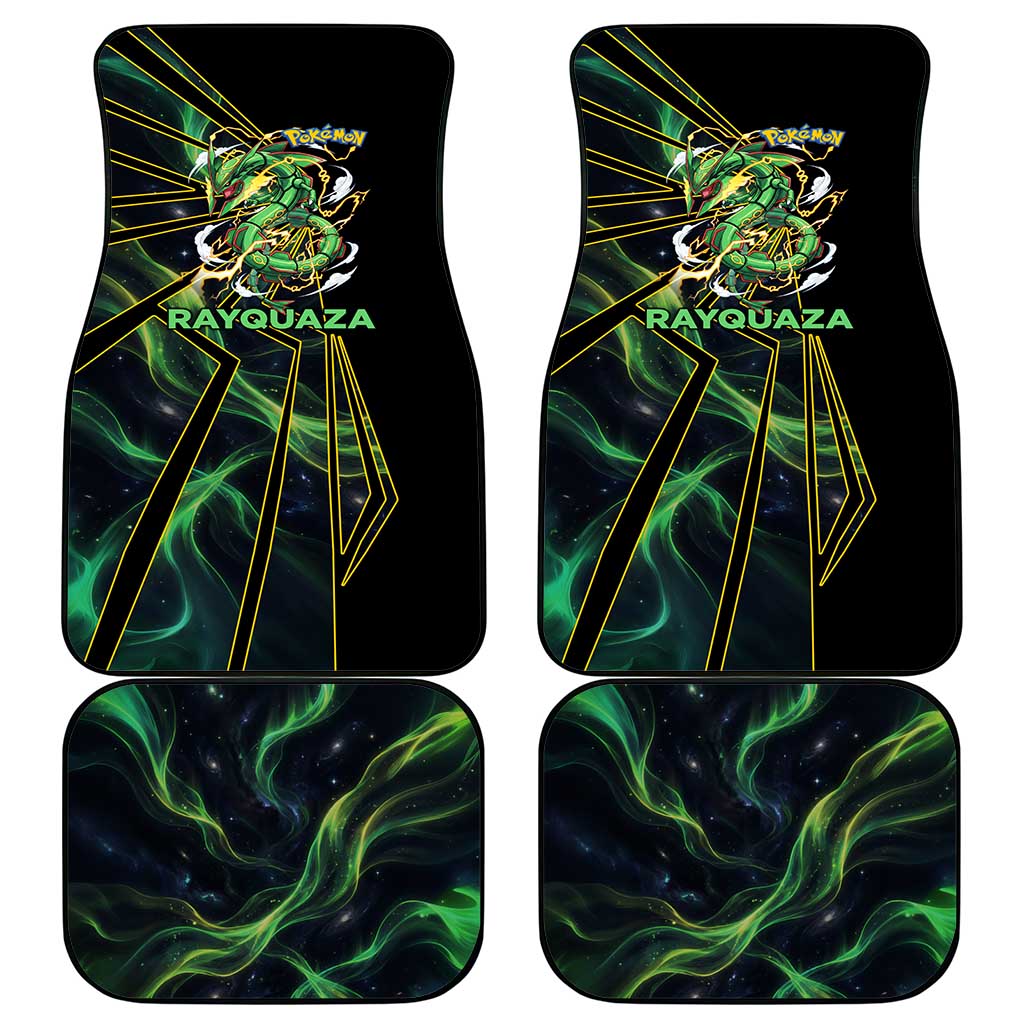 Rayquaza Poké Car Mats Cosmic Dragon Comic Style