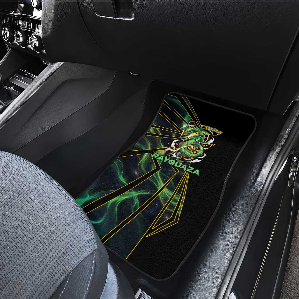 Rayquaza Poké Car Mats Cosmic Dragon Comic Style
