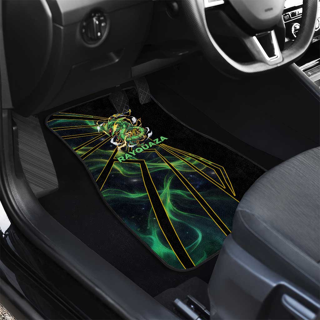 Rayquaza Poké Car Mats Cosmic Dragon Comic Style