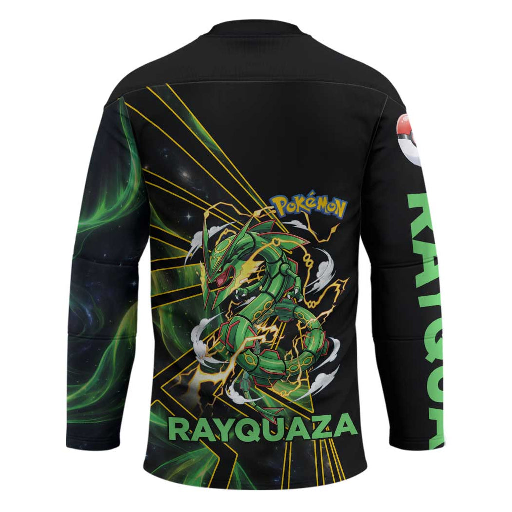 Rayquaza Poké Hockey Jersey Cosmic Dragon Comic Style