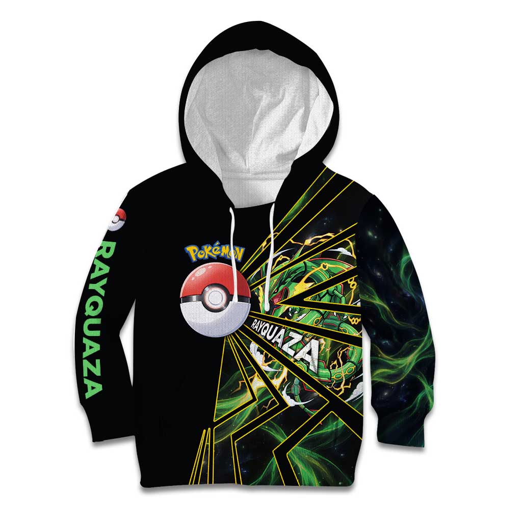 Rayquaza Poké Kid Hoodie Cosmic Dragon Comic Style