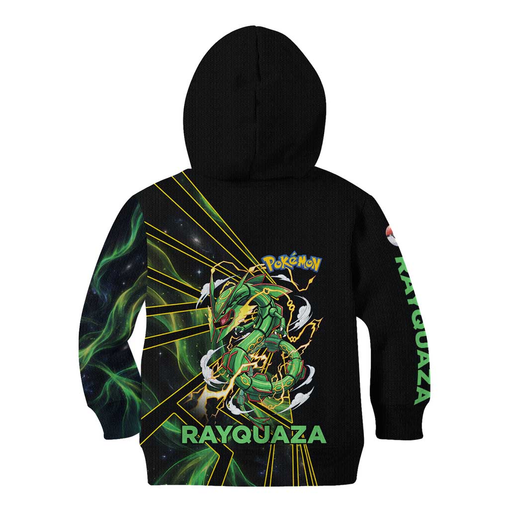 Rayquaza Poké Kid Hoodie Cosmic Dragon Comic Style