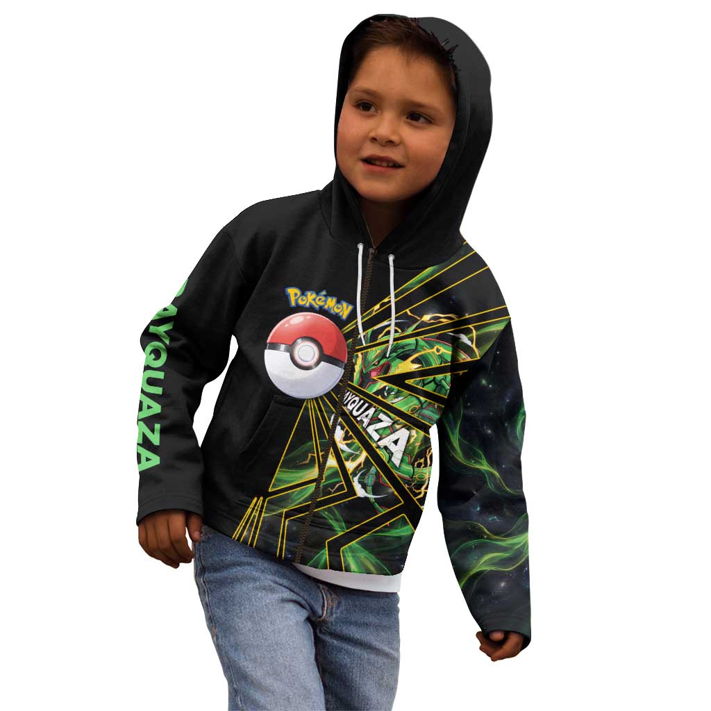 Rayquaza Poké Kid Hoodie Cosmic Dragon Comic Style