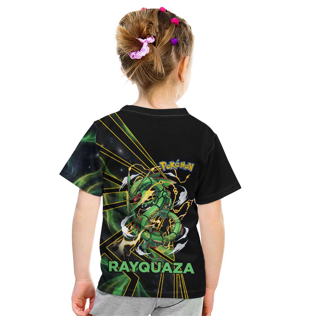 Rayquaza Poké Kid T Shirt Cosmic Dragon Comic Style