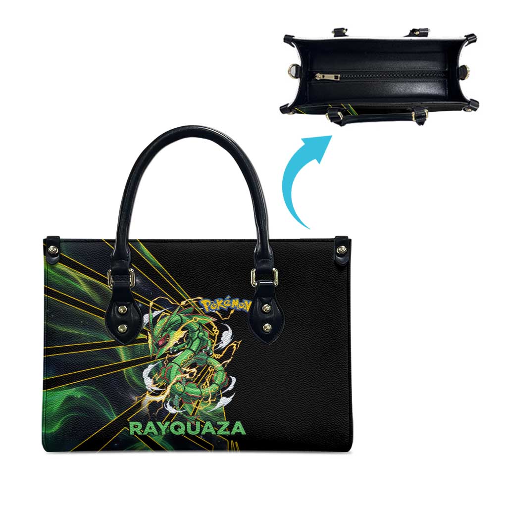 Rayquaza Poké Leather Bag Cosmic Dragon Comic Style