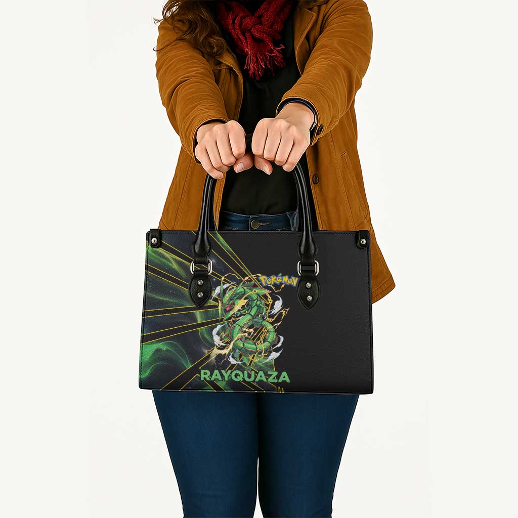 Rayquaza Poké Leather Bag Cosmic Dragon Comic Style