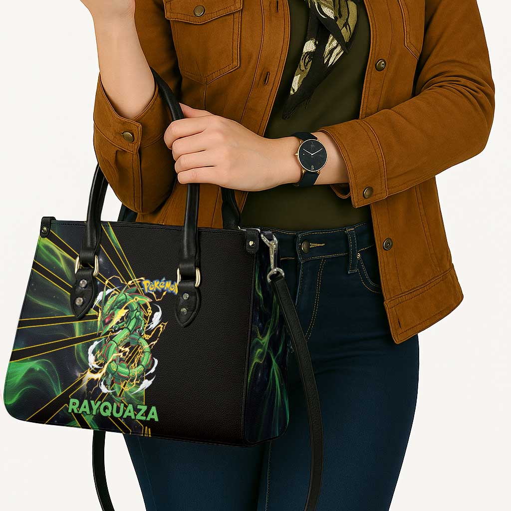 Rayquaza Poké Leather Bag Cosmic Dragon Comic Style