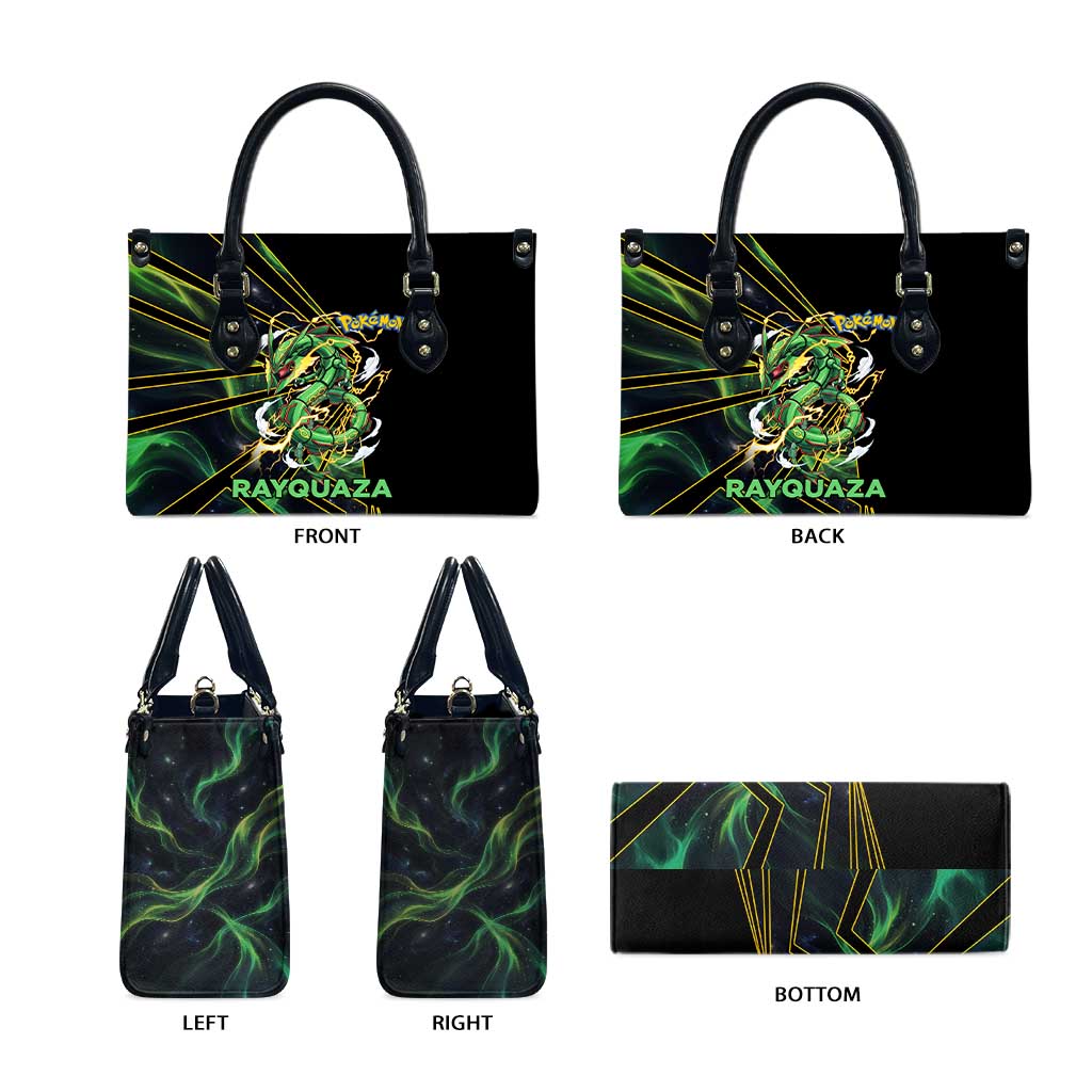 Rayquaza Poké Leather Bag Cosmic Dragon Comic Style