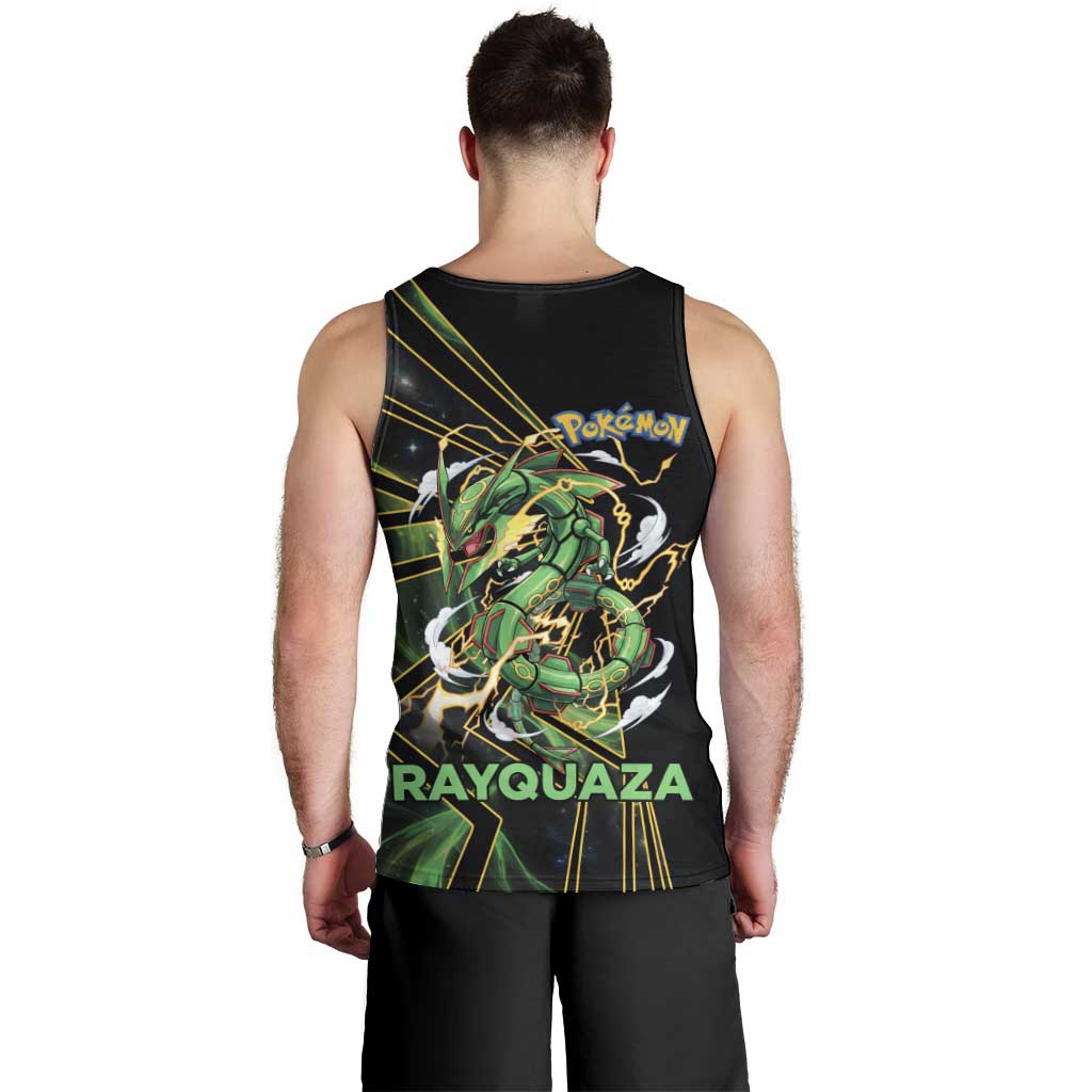 Rayquaza Poké Men Tank Top Cosmic Dragon Comic Style