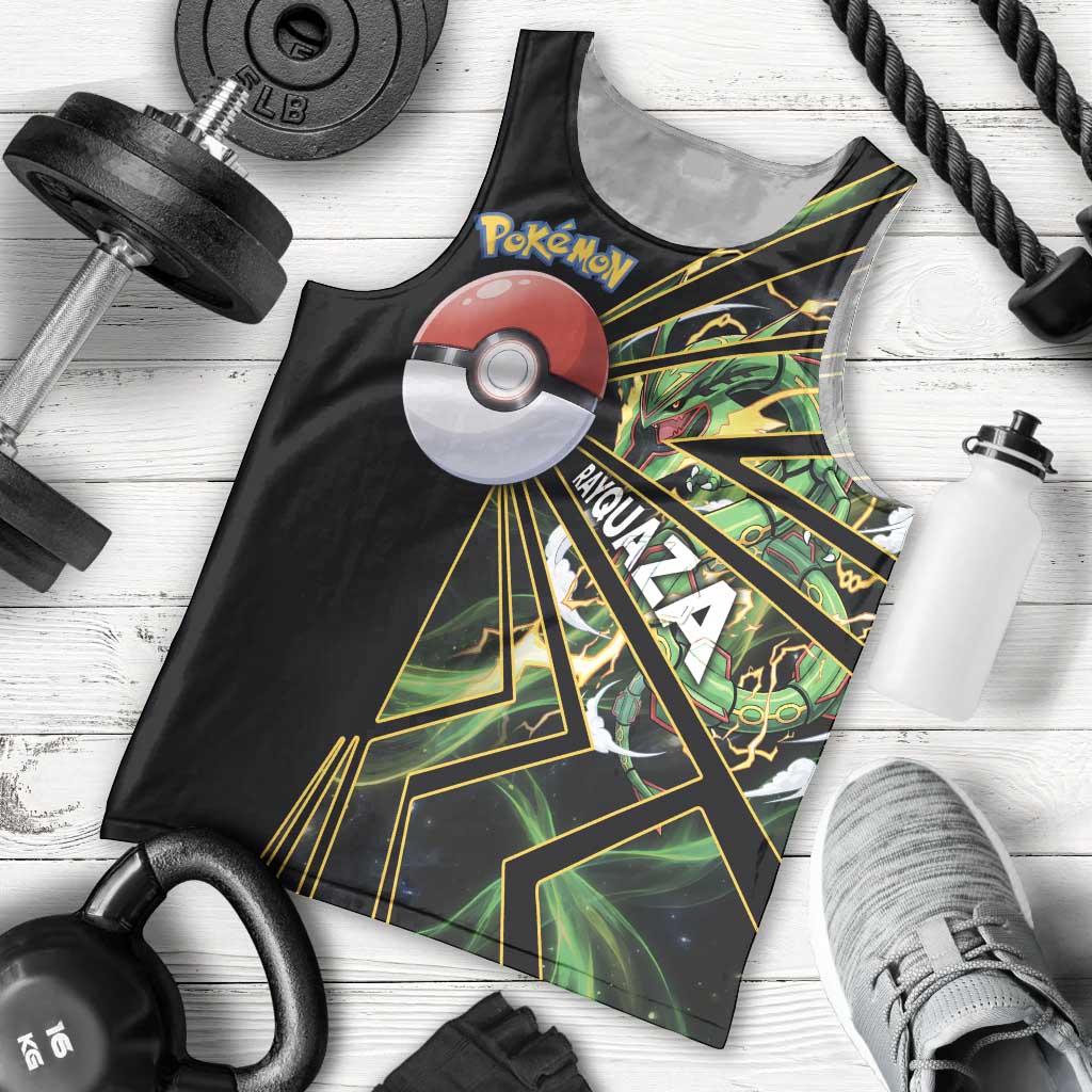 Rayquaza Poké Men Tank Top Cosmic Dragon Comic Style