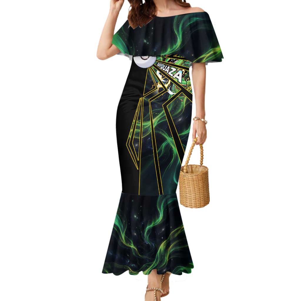 Rayquaza Poké Mermaid Dress Cosmic Dragon Comic Style