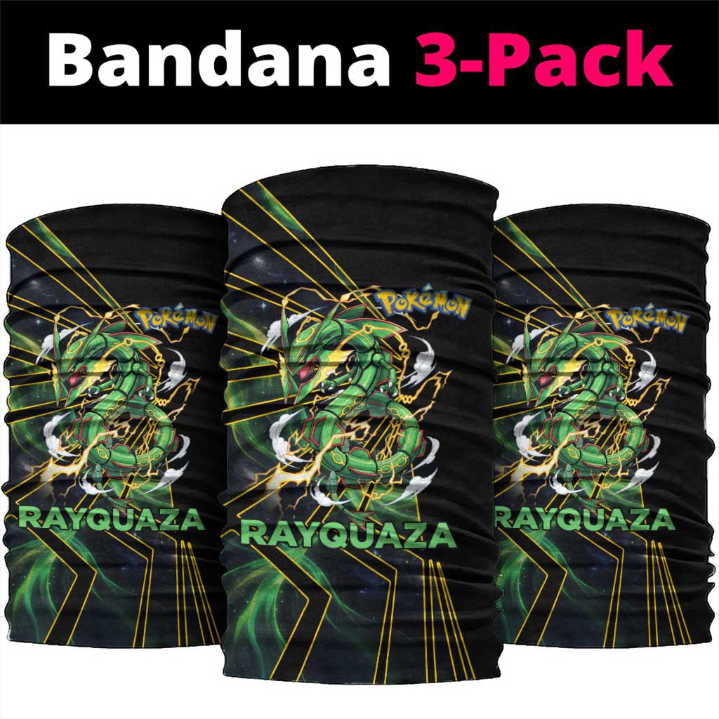 Rayquaza Poké Neck Gaiter Cosmic Dragon Comic Style