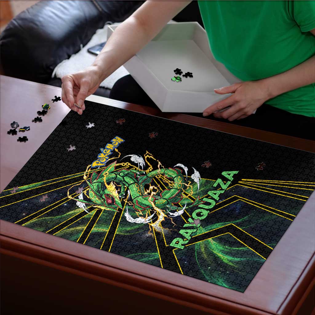 Rayquaza Poké Puzzle Cosmic Dragon Comic Style