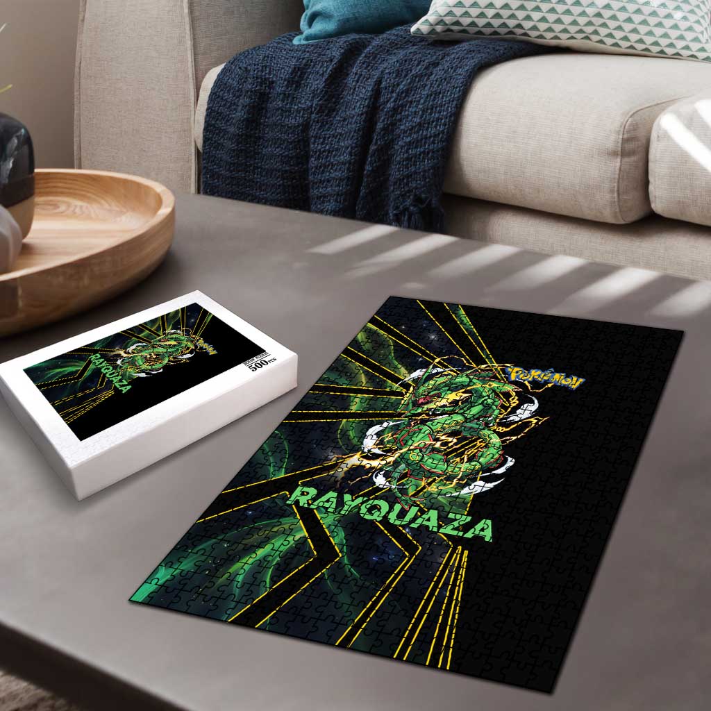 Rayquaza Poké Puzzle Cosmic Dragon Comic Style
