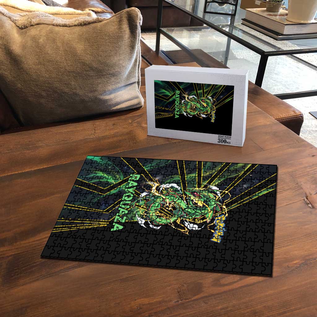 Rayquaza Poké Puzzle Cosmic Dragon Comic Style
