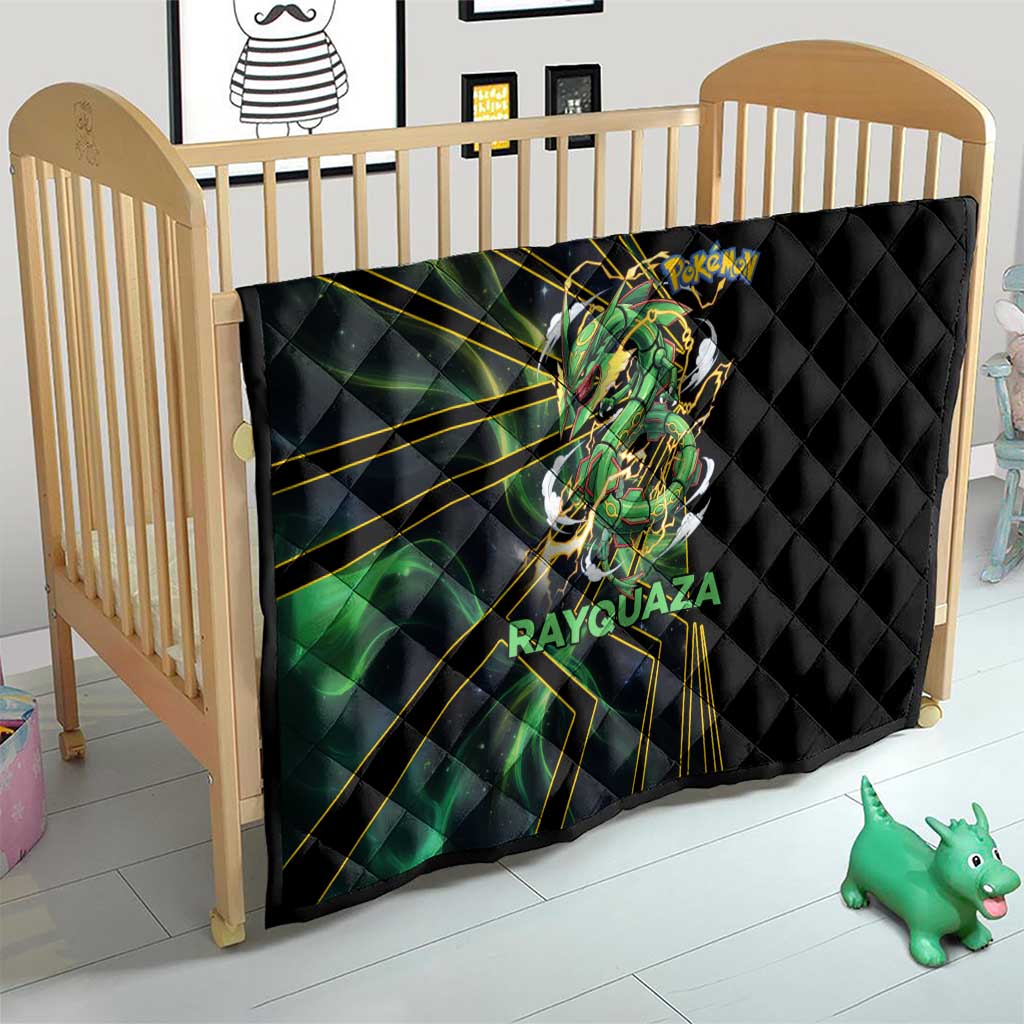 Rayquaza Poké Quilt Cosmic Dragon Comic Style