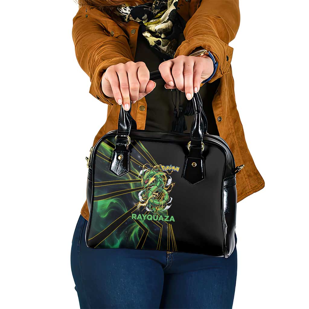 Rayquaza Poké Shoulder Handbag Cosmic Dragon Comic Style