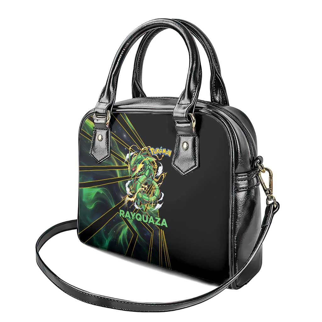 Rayquaza Poké Shoulder Handbag Cosmic Dragon Comic Style