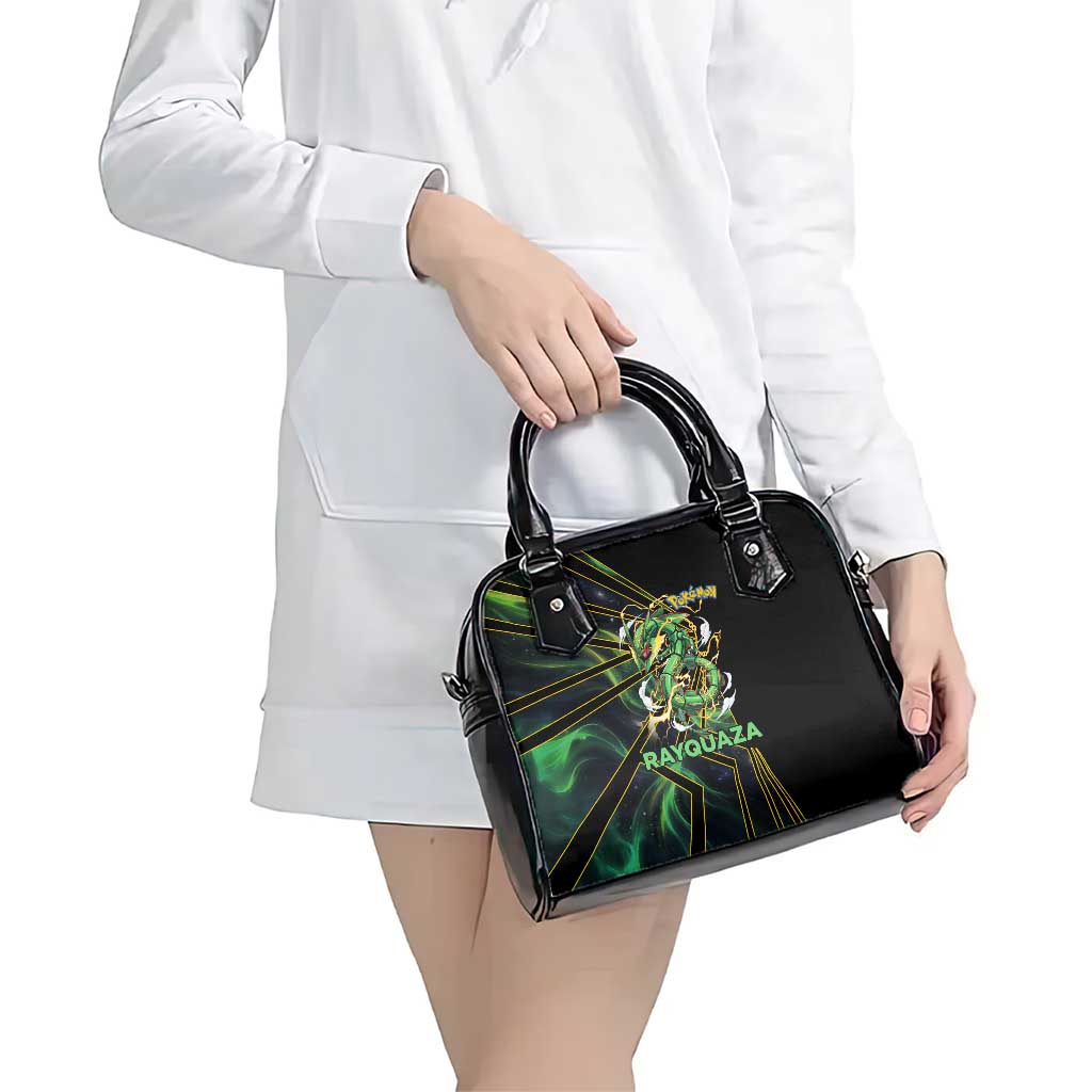 Rayquaza Poké Shoulder Handbag Cosmic Dragon Comic Style