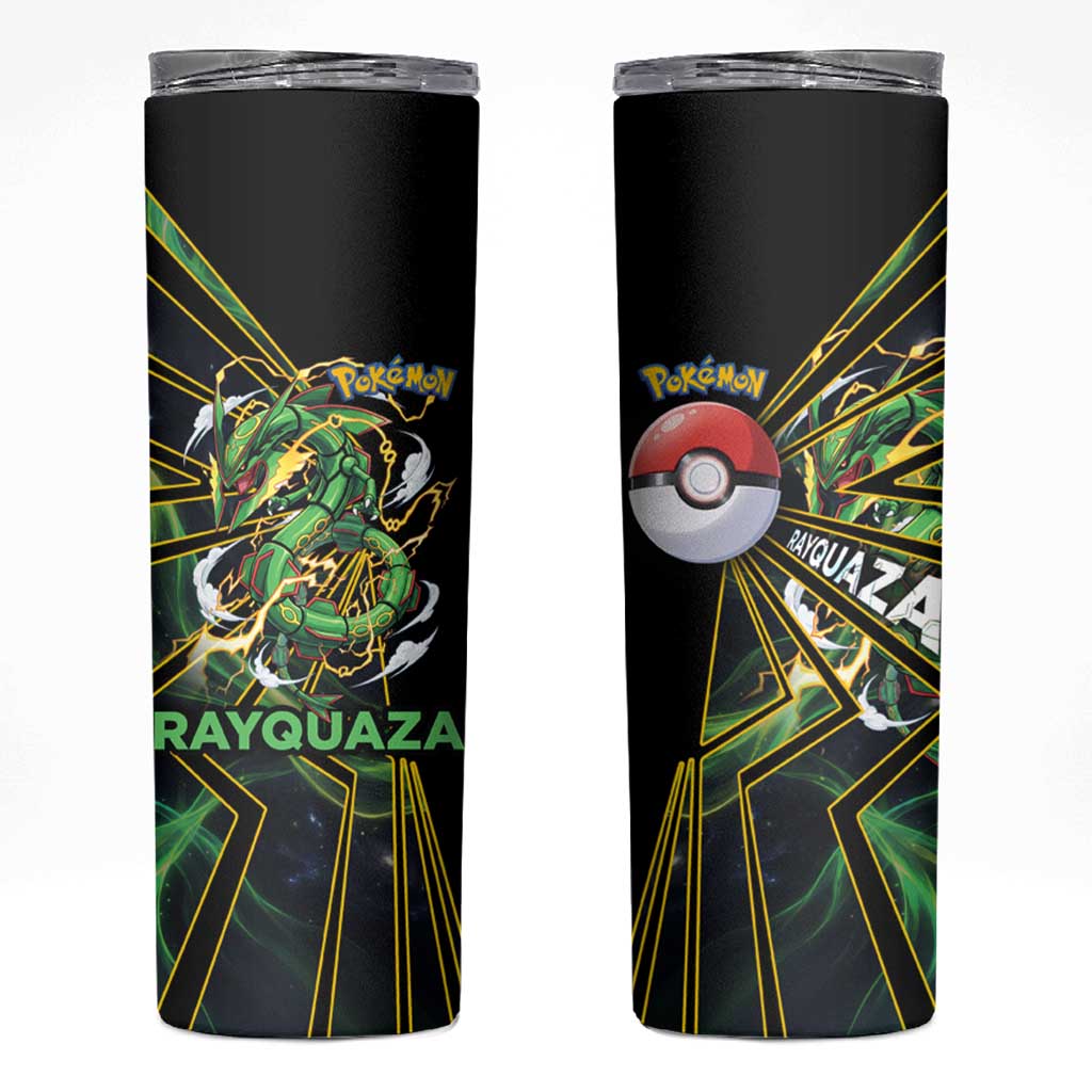 Rayquaza Poké Skinny Tumbler Cosmic Dragon Comic Style