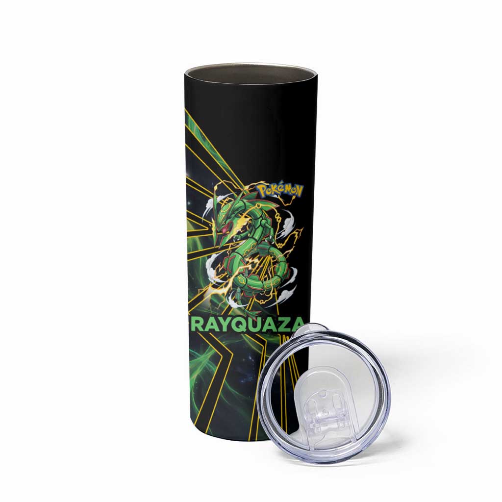 Rayquaza Poké Skinny Tumbler Cosmic Dragon Comic Style