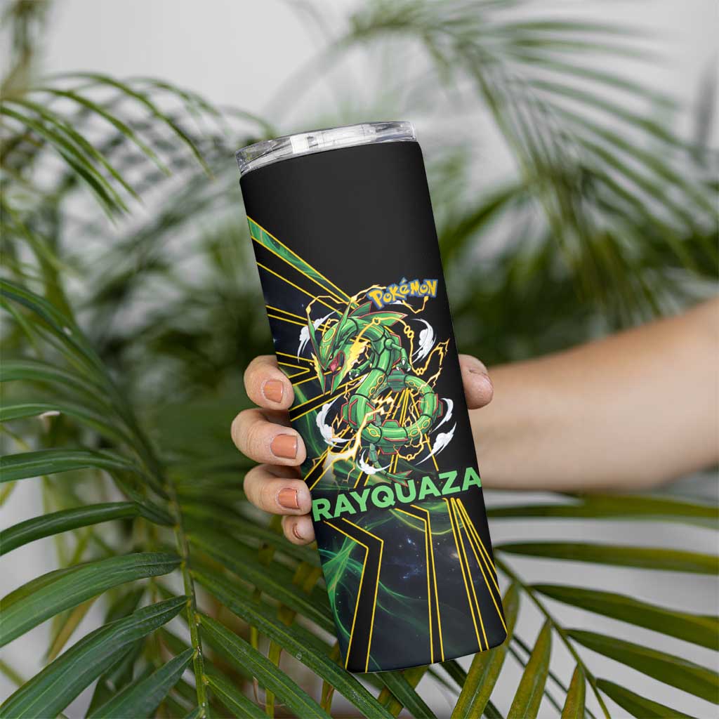 Rayquaza Poké Skinny Tumbler Cosmic Dragon Comic Style