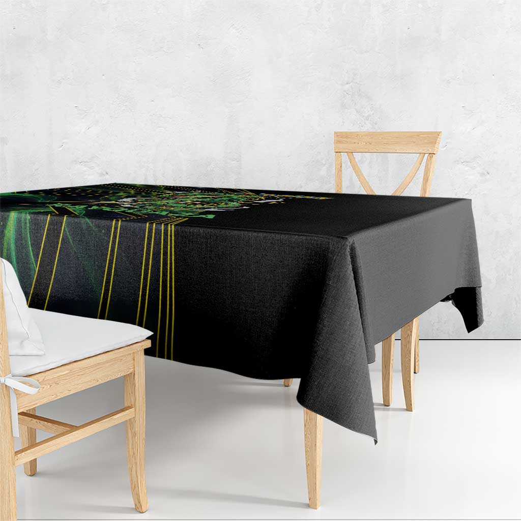 Rayquaza Poké Tablecloth Cosmic Dragon Comic Style