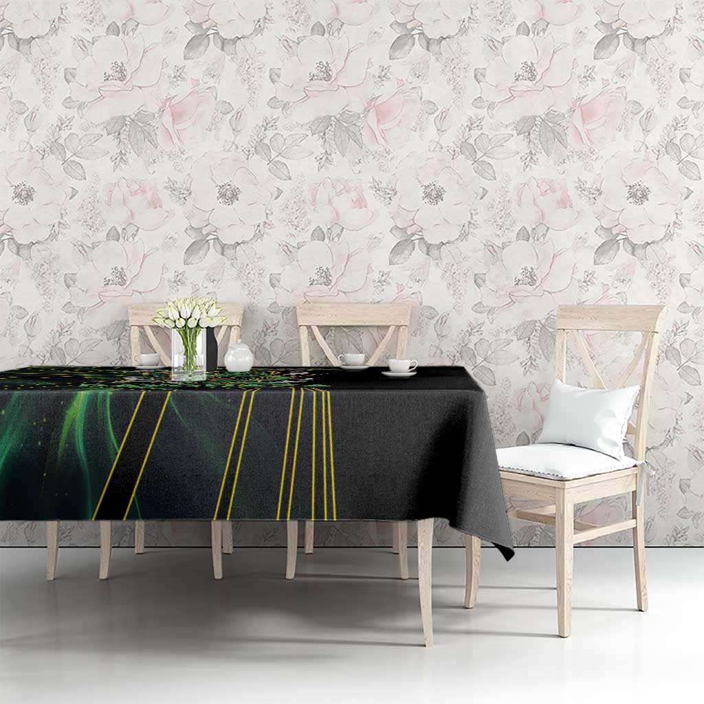 Rayquaza Poké Tablecloth Cosmic Dragon Comic Style