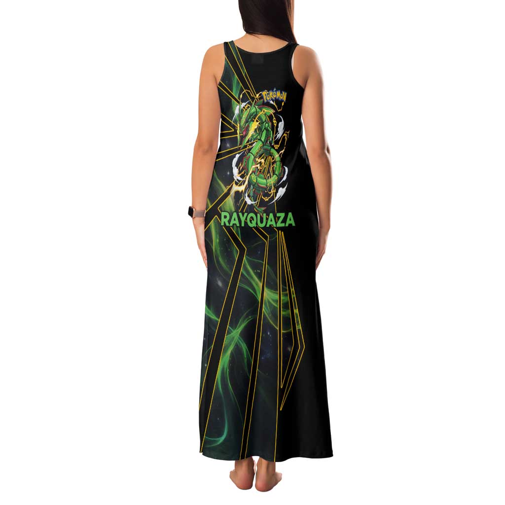 Rayquaza Poké Tank Maxi Dress Cosmic Dragon Comic Style