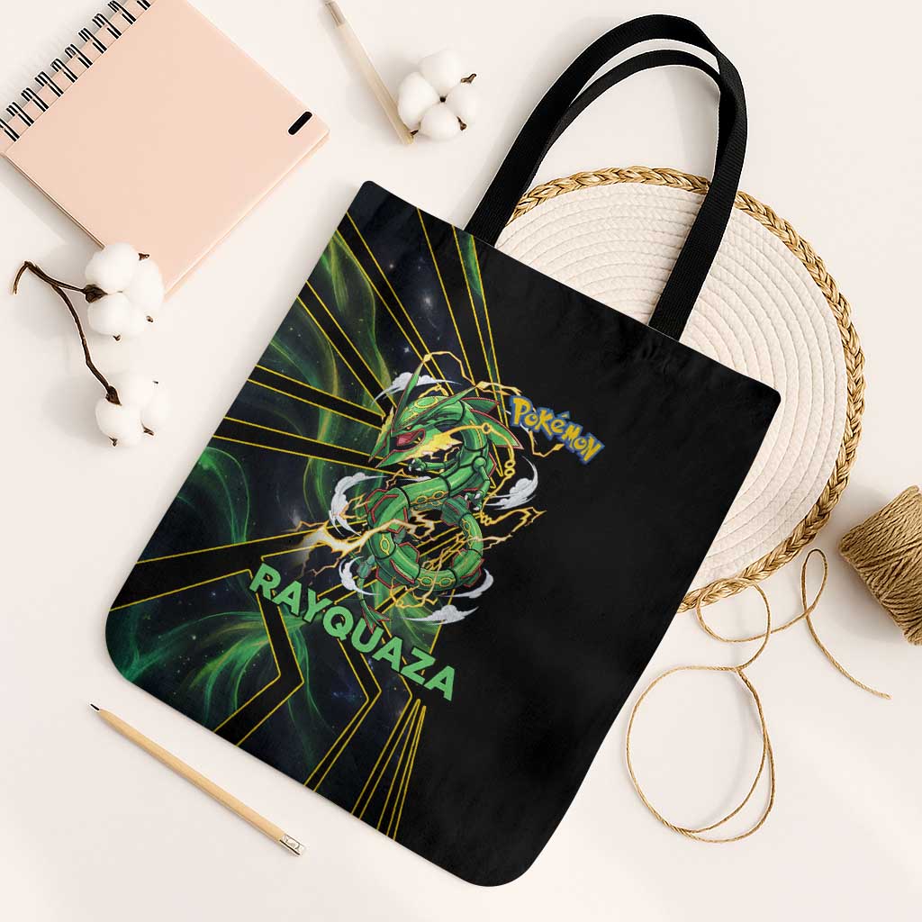 Rayquaza Poké Tote Bag Cosmic Dragon Comic Style