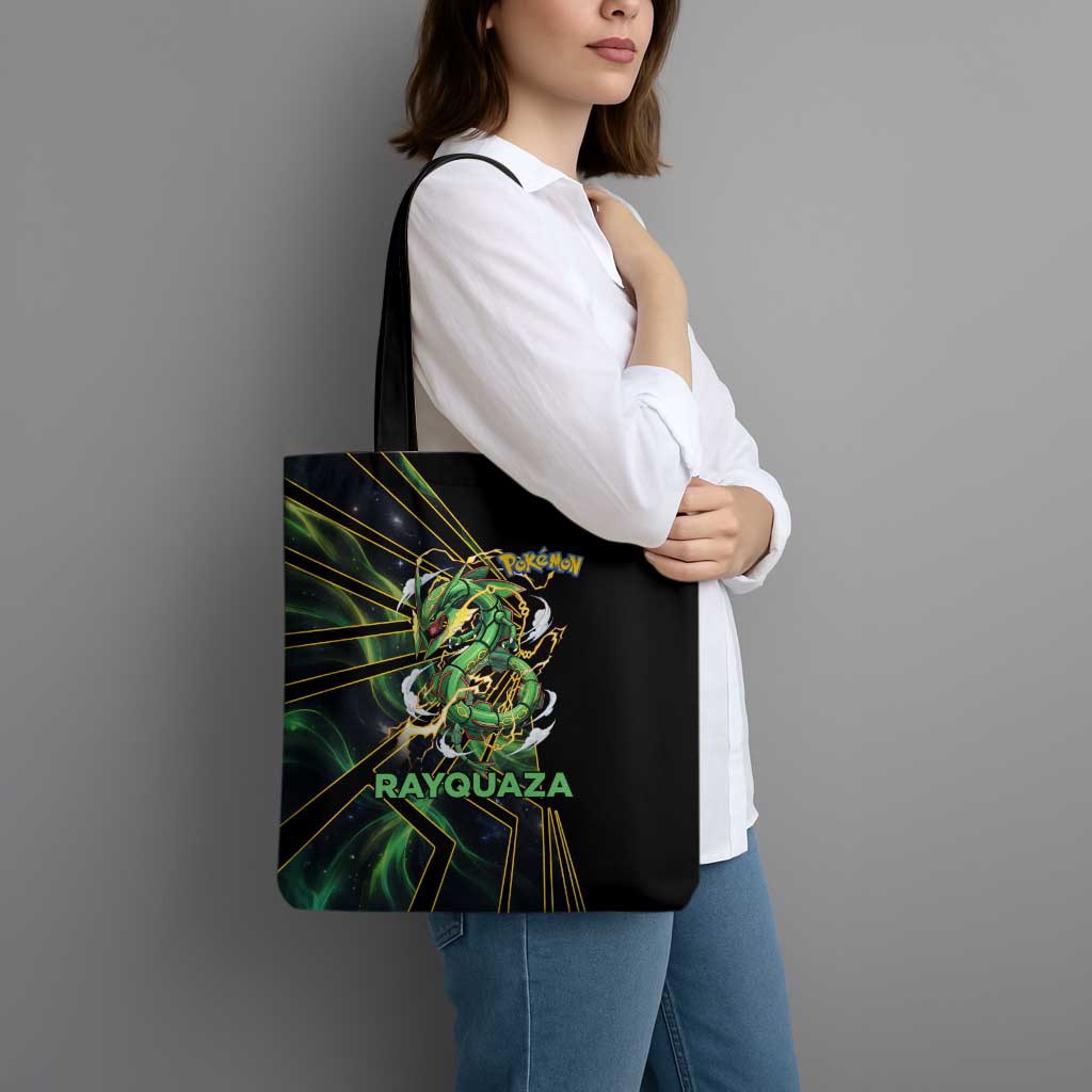 Rayquaza Poké Tote Bag Cosmic Dragon Comic Style