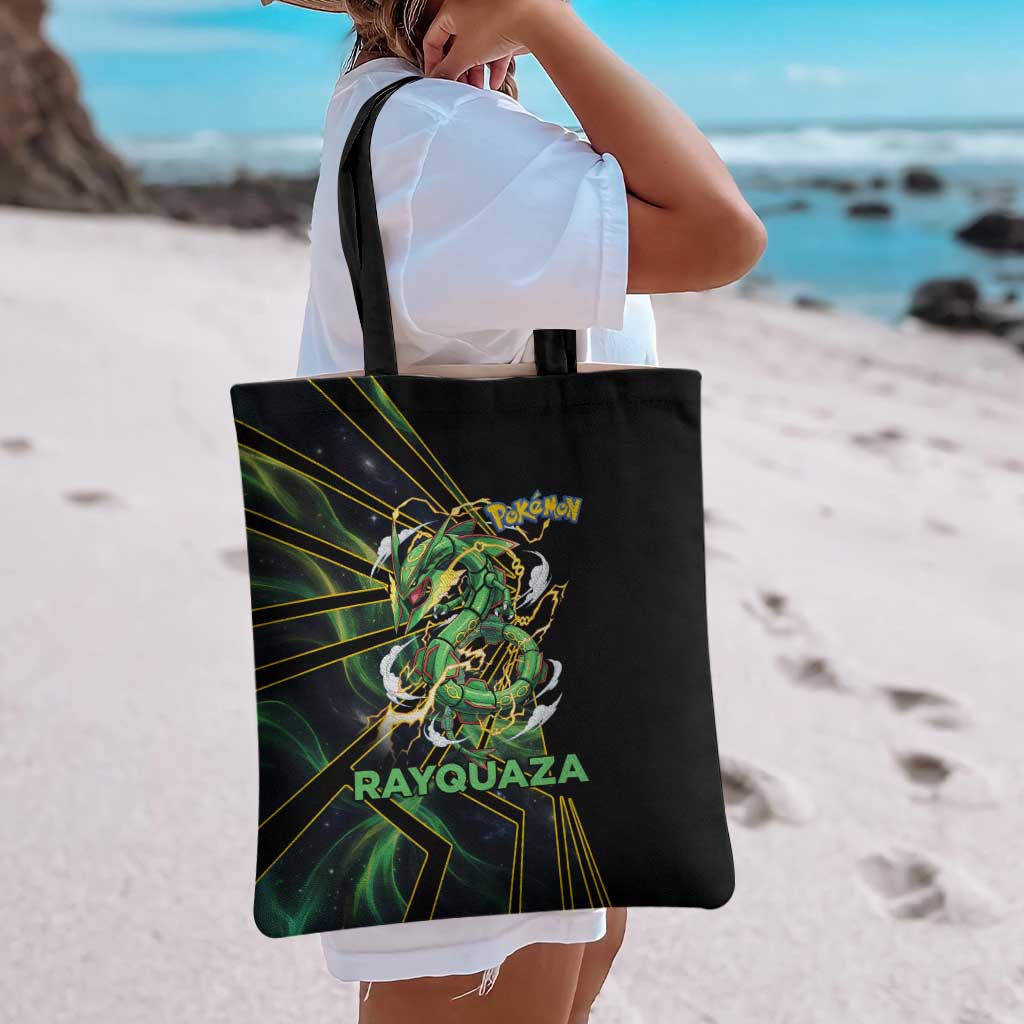 Rayquaza Poké Tote Bag Cosmic Dragon Comic Style