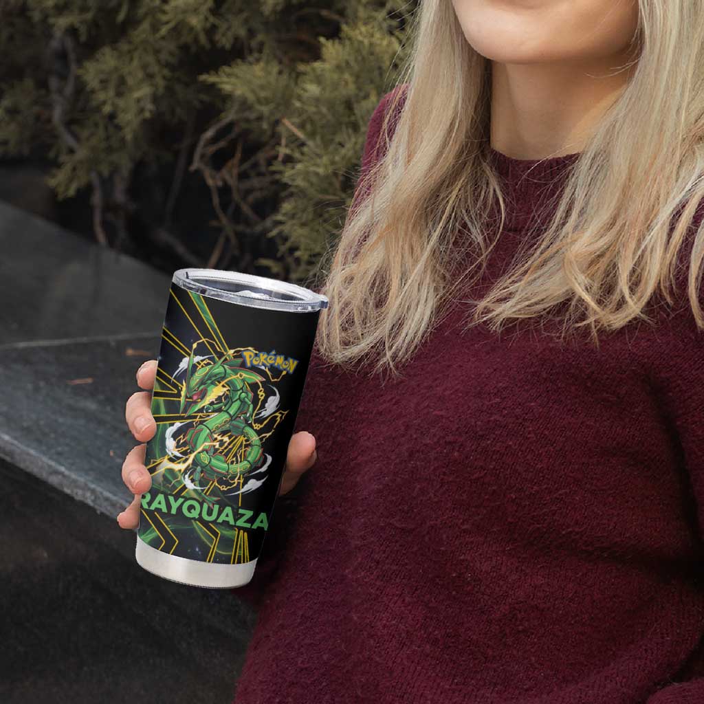 Rayquaza Poké Tumbler Cup Cosmic Dragon Comic Style