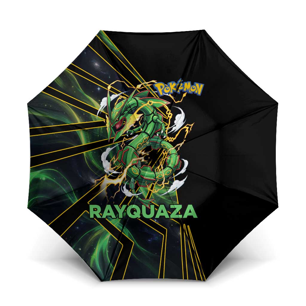 Rayquaza Poké Umbrella Cosmic Dragon Comic Style