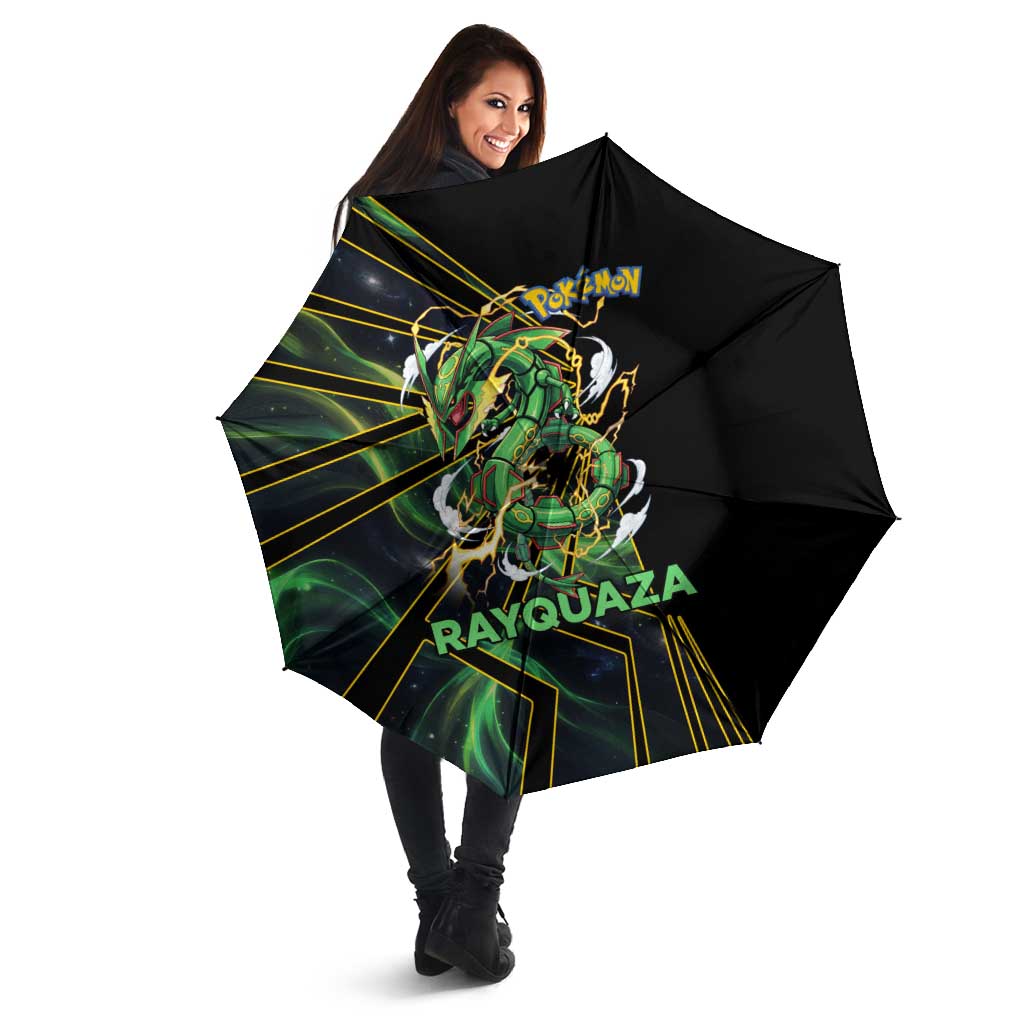 Rayquaza Poké Umbrella Cosmic Dragon Comic Style