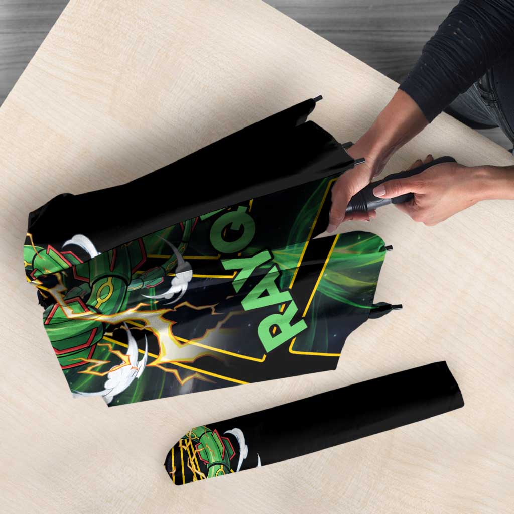 Rayquaza Poké Umbrella Cosmic Dragon Comic Style