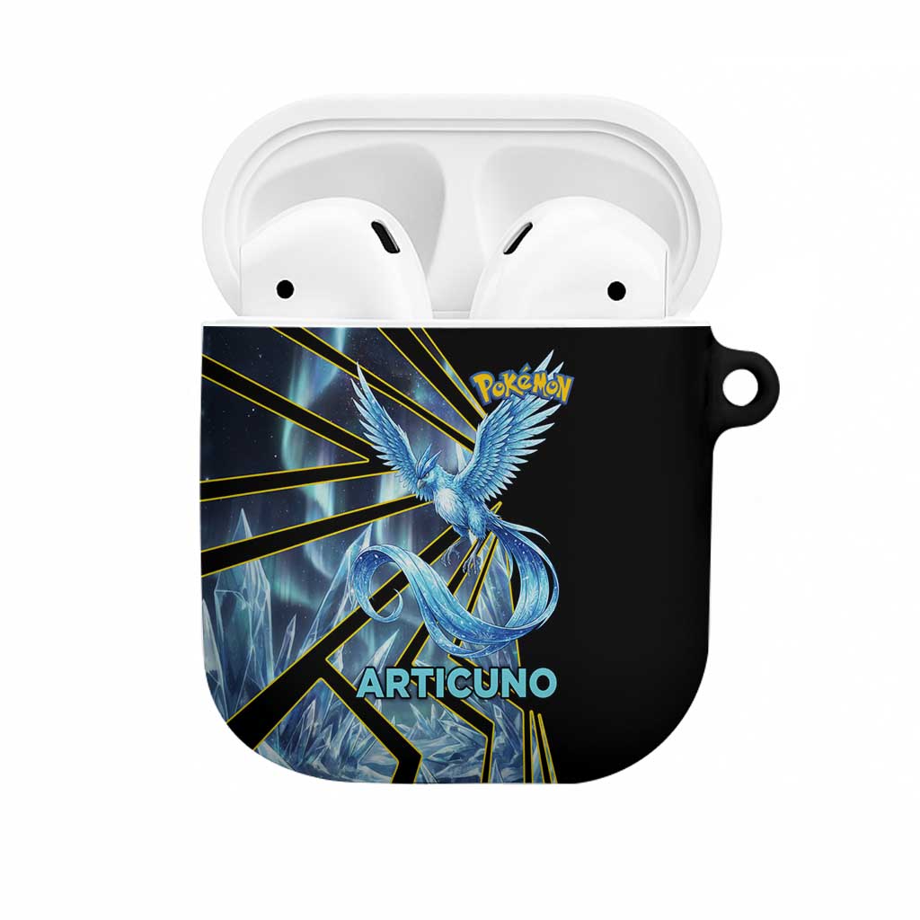 Articuno Poké AirPods Case Frost Crystal Comic Style