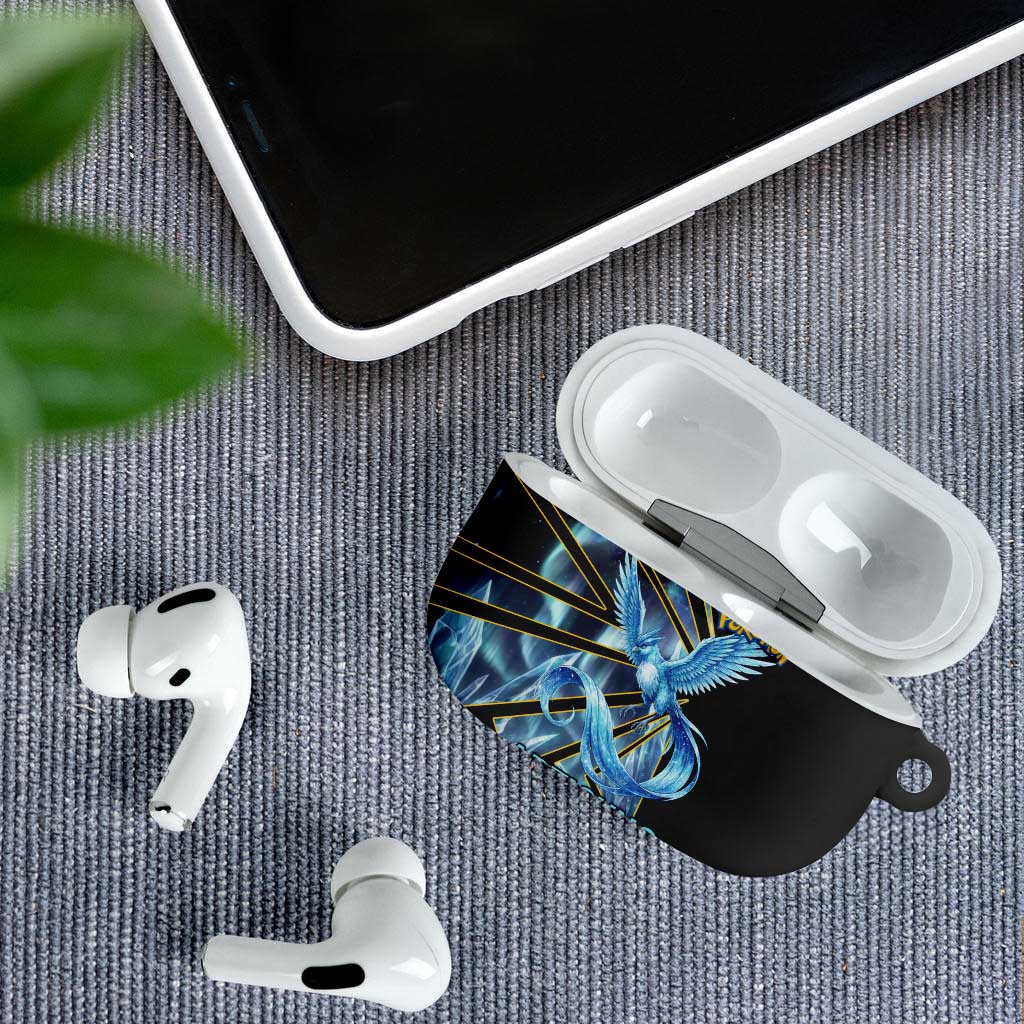 Articuno Poké AirPods Case Frost Crystal Comic Style