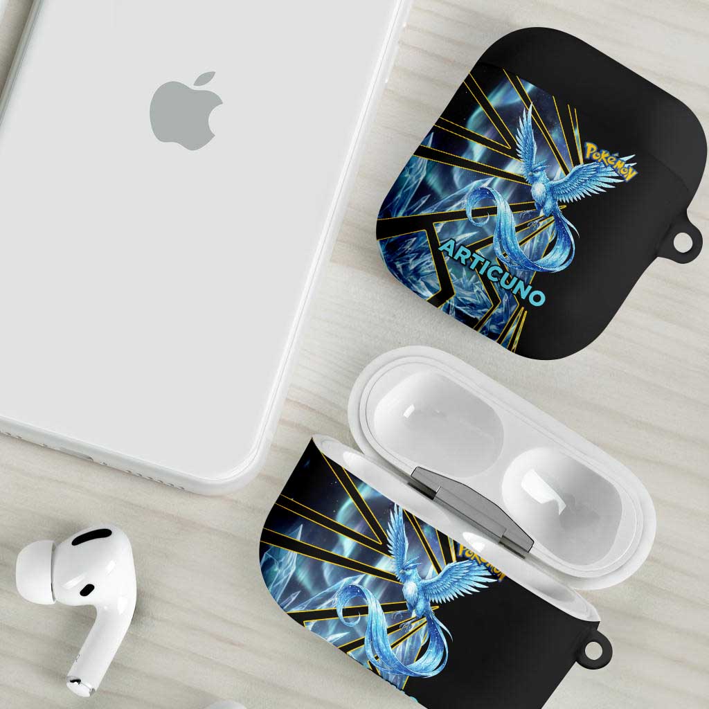 Articuno Poké AirPods Case Frost Crystal Comic Style