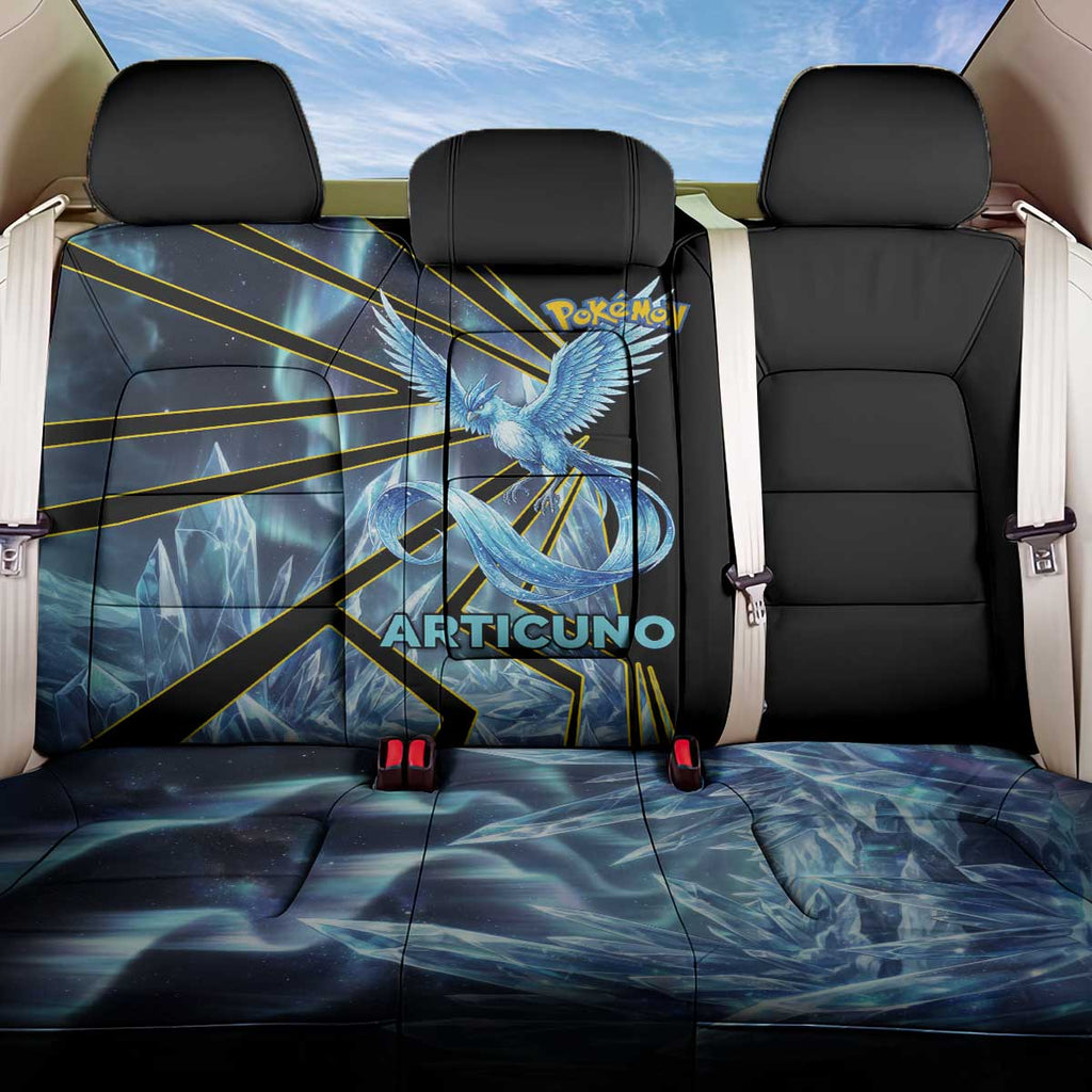 Articuno Poké Back Car Seat Cover Frost Crystal Comic Style