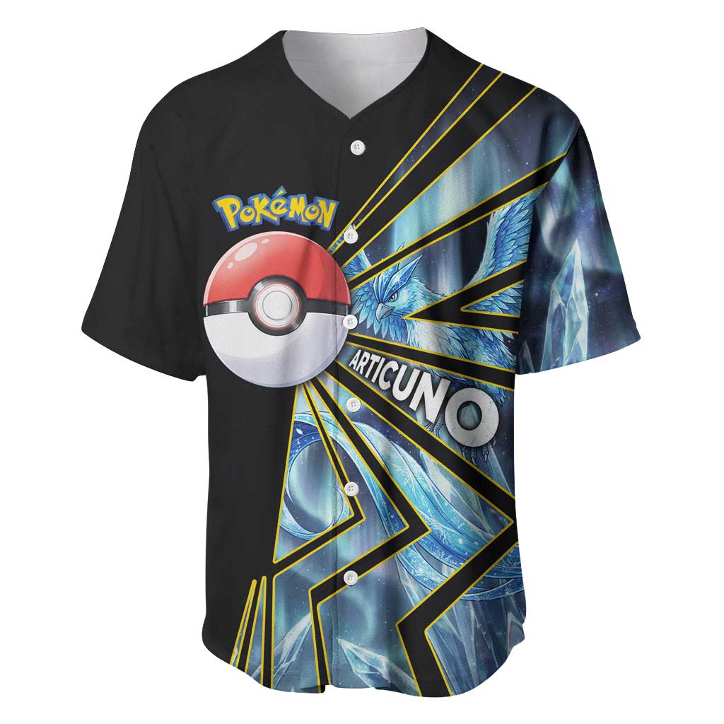 Articuno Poké Baseball Jersey Frost Crystal Comic Style