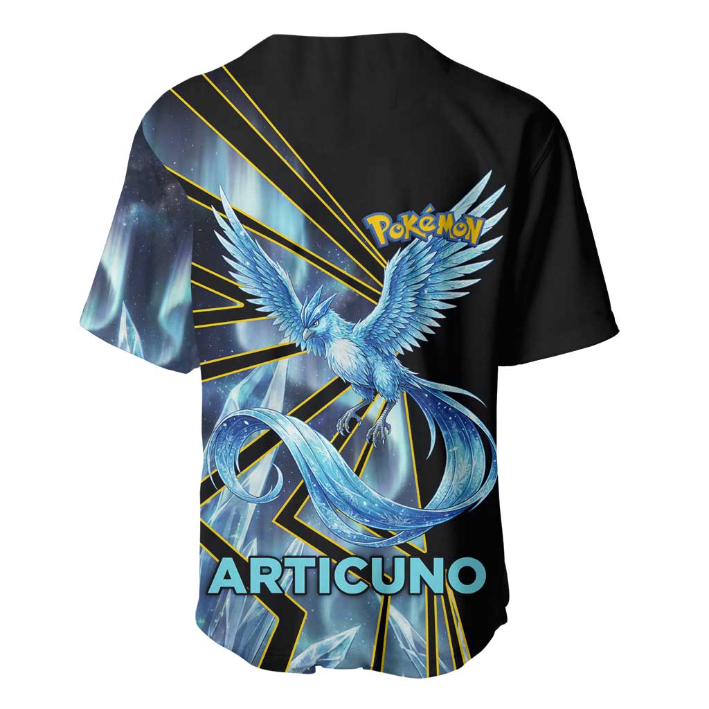 Articuno Poké Baseball Jersey Frost Crystal Comic Style