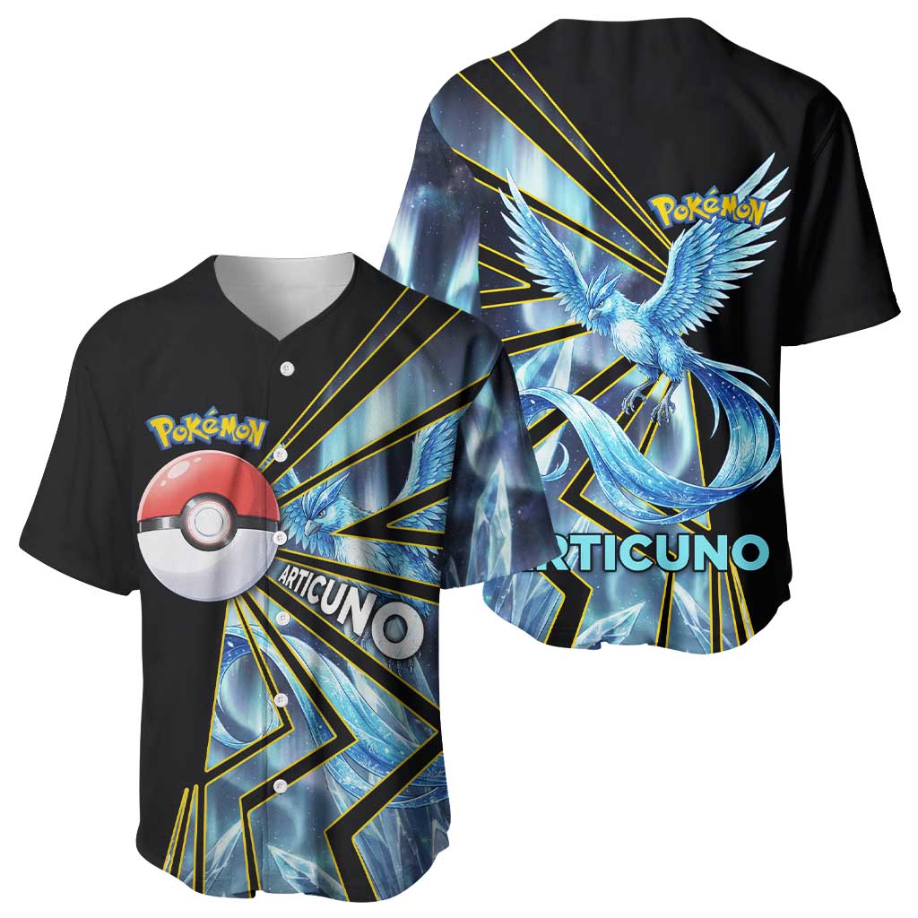 Articuno Poké Baseball Jersey Frost Crystal Comic Style